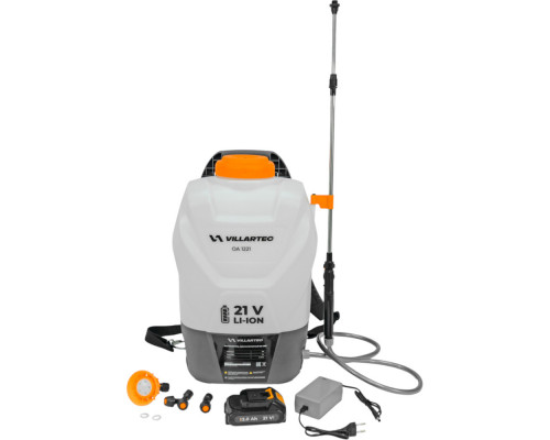 Опрыскиватель аккумуляторный VILLARTEC OA 1221 с ЗУ и АКБ 1208020000