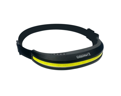 Фонарь налобный СЛЕДОПЫТ-SPLASH, ленточный, 53 СОВ, аккум. 220В, USB PF-PFL-HL57