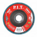 Круг лепестковый шлифовальный P.I.T. DRUA 125x22,2 мм, ZA120, циркониевый корунд APLS26-12512