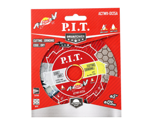 Диск алмазный 2 в 1 P.I.T. серия DRUA ACTW11-0125A Диск алмазный 2 в 1 P.I.T. серия DRUA ACTW11-0125A
