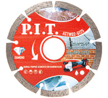 Диск алмазный отрезной сегментированный P.I.T. 125x22,2x1,4 мм ACTW02-G125