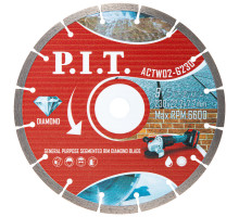 Диск алмазный отрезной сегментированный P.I.T. 230x22,2x1,8 мм ACTW02-G230