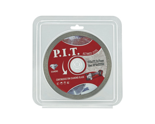 Диск алмазный отрезной сплошной P.I.T. 125x22,2x1,4 мм ACTW02-C125