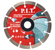 Диск алмазный отрезной сегментированный P.I.T. 150x22,2x1,4 мм ACTW03-G150A