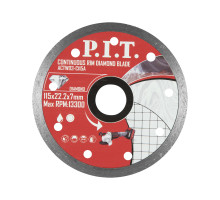 Диск алмазный отрезной сплошной P.I.T. 115x22,2x1,4 мм ACTW03-C115A