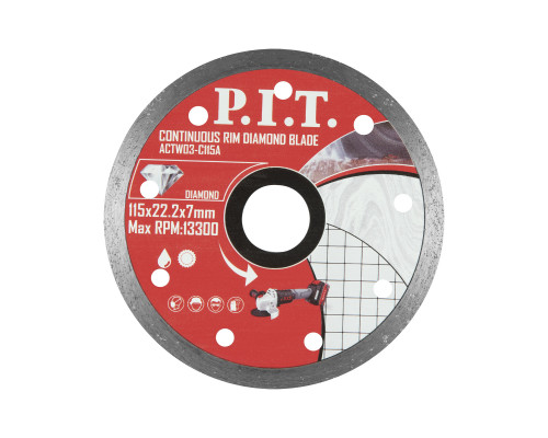 Диск алмазный отрезной сплошной P.I.T. 115x22,2x1,4 мм ACTW03-C115A Диск алмазный отрезной сплошной P.I.T. 115x22,2x1,4 мм ACTW03-C115A