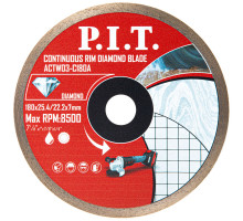 Диск алмазный отрезной сплошной P.I.T. 180x25,4/22,2x1,6 мм ACTW03-C180A