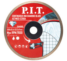 Диск алмазный отрезной сплошной P.I.T. 200x25,4/22,3x1,6 мм ACTW03-C200A