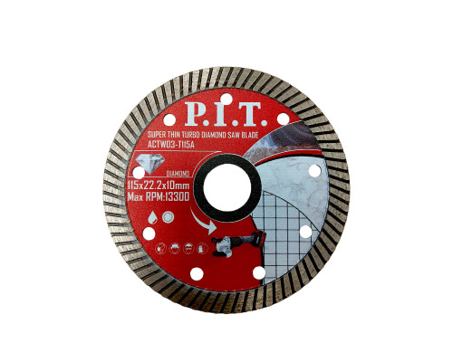 Диск алмазный отрезной Turbo P.I.T. 115x22,2x1,4 мм ACTW03-T115A
