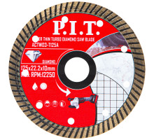 Диск алмазный отрезной Turbo P.I.T. 125x22,2x1,4 мм ACTW03-T125A