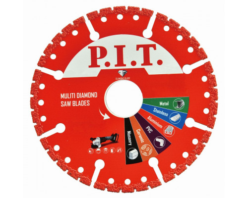 Диск алмазный сегментированный по металлу P.I.T. 125x22,2x2,2 мм ACTW11-0125
