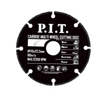 Диск отрезной по дереву для УШМ P.I.T. 115x22,2x1,2 мм 3T ACTW07-0115
