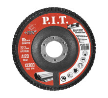 Круг лепестковый шлифовальный P.I.T. 115x22,2 мм, A120 APLS01-11512)
