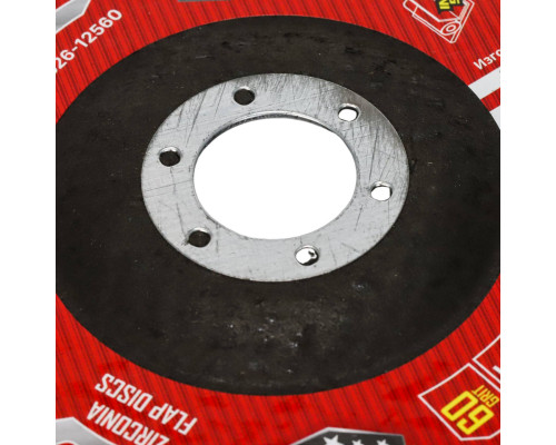 Круг лепестковый шлифовальный P.I.T. DRUA 125x22,2 мм, ZA60, циркониевый корунд APLS26-12560