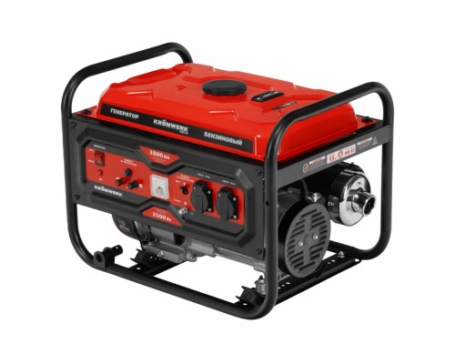Генератор бензиновый 3,8 кВт, 230 В, ручной стартер Kronwerk LK-3800R 94522 Генератор бензиновый 3,8 кВт, 230 В, ручной стартер Kronwerk LK-3800R 94522