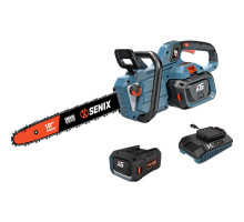 Пила цепная аккумуляторная SENIX X6 60V, 45 см, АКБ 4 Ач, ЗУ 3А CSX6-M1-EU