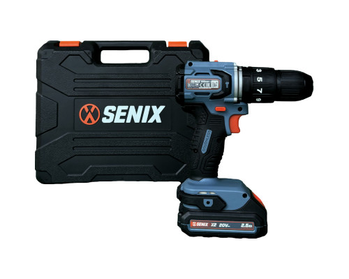Аккумуляторная бесщеточная дрель-шуруповерт SENIX PDHX2-M2-EU KIT 2 акб, зу, кейс Аккумуляторная бесщеточная дрель-шуруповерт SENIX PDHX2-M2-EU KIT 2 акб, зу, кейс