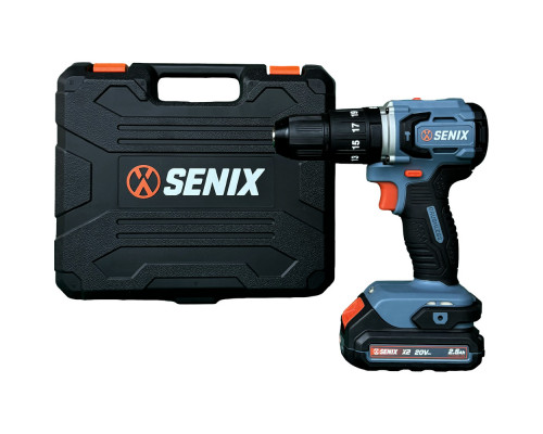 Аккумуляторная бесщеточная дрель-шуруповерт SENIX PDHX2-M2-EU KIT 2 акб, зу, кейс Аккумуляторная бесщеточная дрель-шуруповерт SENIX PDHX2-M2-EU KIT 2 акб, зу, кейс