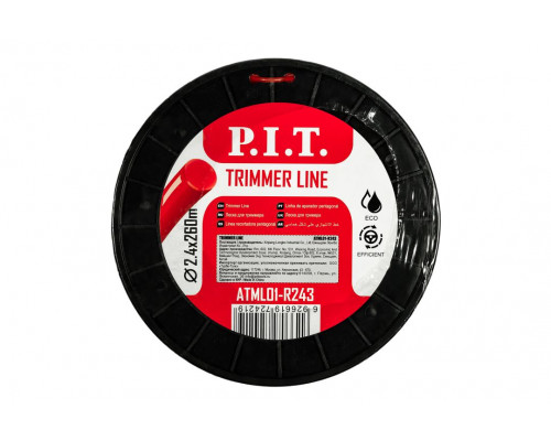 Леска для триммеров круг P.I.T. 3LB 2,4 мм, бухта 260 м ATML01-R243