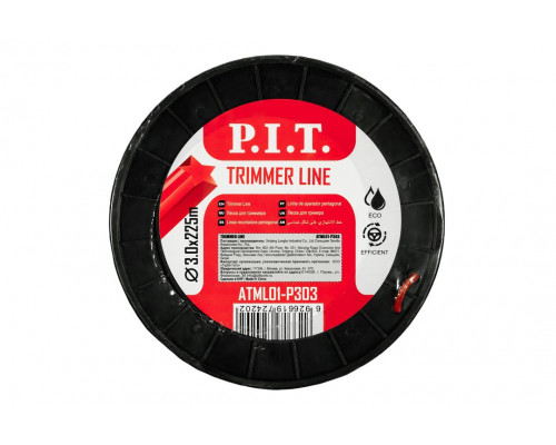 Леска для триммеров звезда P.I.T. 3LB 3,0 мм, бухта 225 м ATML01-P303 Леска для триммеров звезда P.I.T. 3LB 3,0 мм, бухта 225 м ATML01-P303