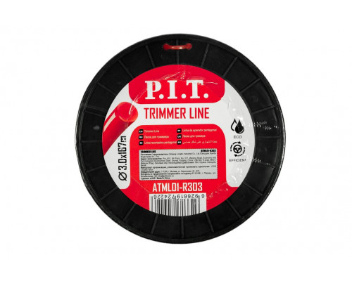 Леска для триммеров круг P.I.T. 3LB 3,0 мм, бухта 167 м ATML01-R303