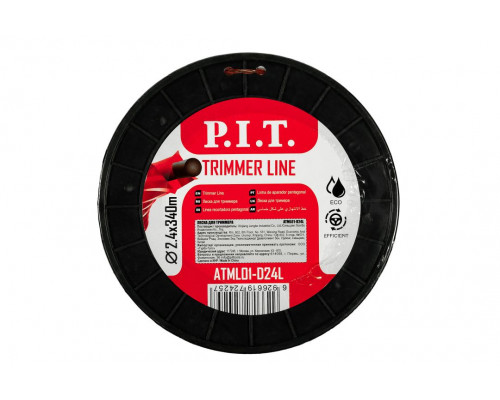 Леска для триммеров двухцветная P.I.T. 3LB 2,4 мм, бухта 340 м ATML01-D24L Леска для триммеров двухцветная P.I.T. 3LB 2,4 мм, бухта 340 м ATML01-D24L