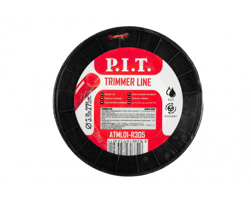 Леска для триммеров круг P.I.T. 5LB 3,0 мм, бухта 275 м ATML01-R305 Леска для триммеров круг P.I.T. 5LB 3,0 мм, бухта 275 м ATML01-R305