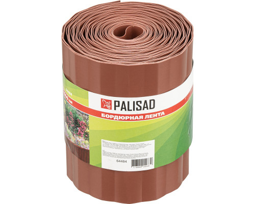 Бордюр садовый, 15 х 900 см, коричневый PALISAD 64484 Бордюр садовый, 15 х 900 см, коричневый PALISAD 64484