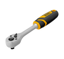 Ключ-трещотка 3/8", 90 зубьев, с быстрым сбросом, CrV Denzel 14032