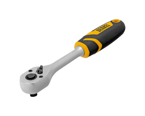 Ключ-трещотка 3/8", 90 зубьев, с быстрым сбросом, CrV Denzel 14032