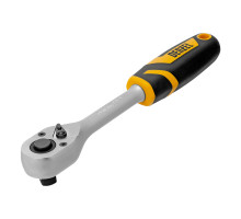 Ключ-трещотка 1/2", 90 зубьев, с быстрым сбросом, CrV Denzel 14033