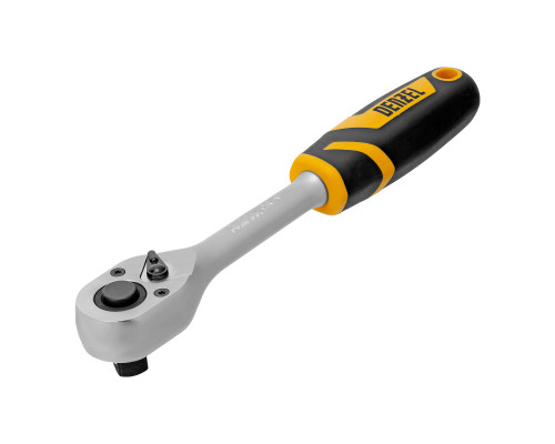 Ключ-трещотка 1/2", 90 зубьев, с быстрым сбросом, CrV Denzel 14033