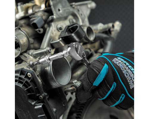 Ключ-трещотка 1/4", CrV, 120 зубьев, цельнометаллический, хром Gross 14050