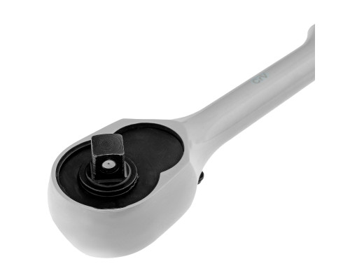 Ключ-трещотка 1/4", CrV, 120 зубьев, цельнометаллический, хром Gross 14050