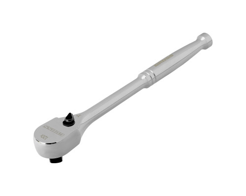 Ключ-трещотка 3/8", CrV, 120 зубьев, цельнометаллический, хром Gross 14051