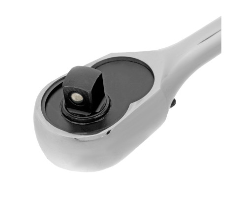 Ключ-трещотка 3/8", CrV, 120 зубьев, цельнометаллический, хром Gross 14051