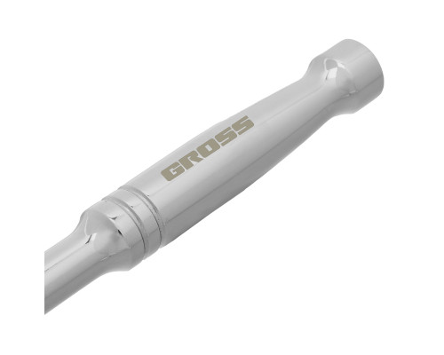 Ключ-трещотка 3/8", CrV, 120 зубьев, цельнометаллический, хром Gross 14051