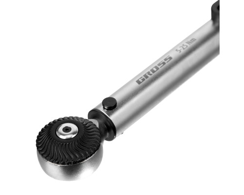 Ключ динамометрический, 5-25 Нм, 1/4", CrV Gross 14180