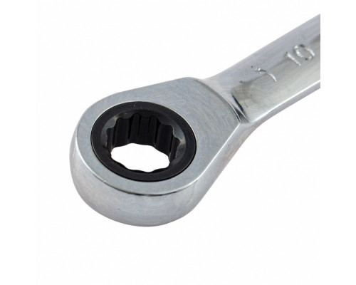 Ключ накидной трещоточный 10 х 12 мм, CrV, зеркальный хром Matrix 14498