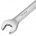 Ключ комбинированный трещоточный 11 мм, CrV, матовый хром Denzel 14705