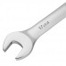 Ключ комбинированный трещоточный 17 мм, CrV, матовый хром Denzel 14711