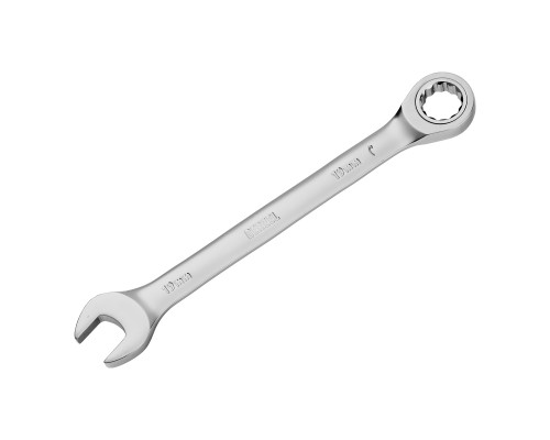 Набор ключей комбинированных трещоточных 6-19 мм, 8 шт., CrV, матовый хром Denzel 14721