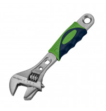 Ключ разводной 150 мм, переставная губка, 2-х комп. рукоятка Сибртех 15597