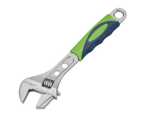 Ключ разводной, 250 мм, переставная губка, 2 - х комп. рукоятка Сибртех 15599