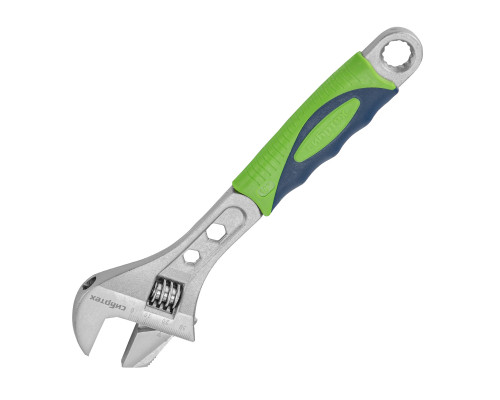 Ключ разводной, 250 мм, переставная губка, 2 - х комп. рукоятка Сибртех 15599