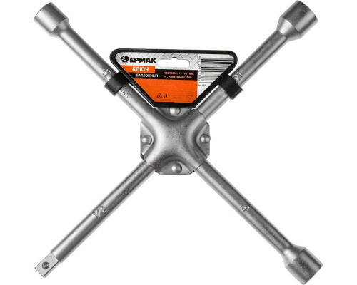 Баллонный крестовой ключ ЕРМАК 17-19-21мм 14" усиленный, сатин, SJ012P 766-079