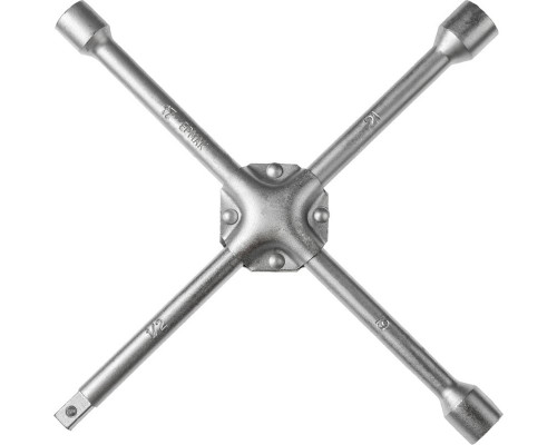Баллонный крестовой ключ ЕРМАК 17-19-21мм 14" усиленный, сатин, SJ012P 766-079