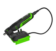 Гравер аккумуляторный GREENWORKS G24RT +52 шт. аксессуаров без акк и з/у 3200807