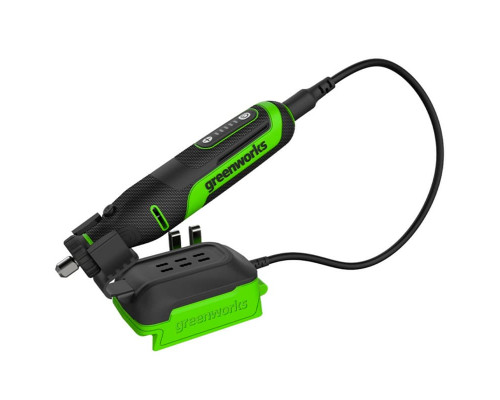 Гравер аккумуляторный GREENWORKS G24RT +52 шт. аксессуаров без акк и з/у 3200807