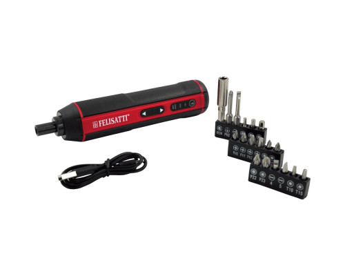 Аккумуляторная отвертка (оснастка 18 шт) FELISATTI FT1008